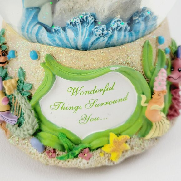 Precious Moments Little Mermaid Musical Snow Globe c. 2013 Wonderful Things - Picture 4 of 12
